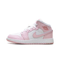 Jordan 1 Mid Pink Foam Fire Red (GS)