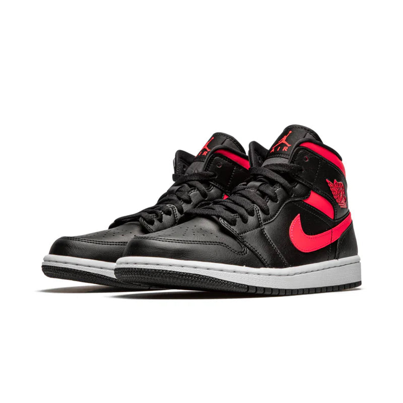 Jordan 1 Mid Black Siren Red (W)